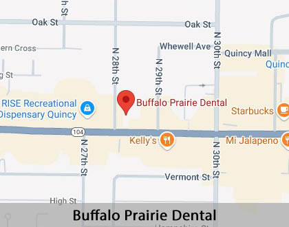 Map image for Dental Implants in Quincy, IL